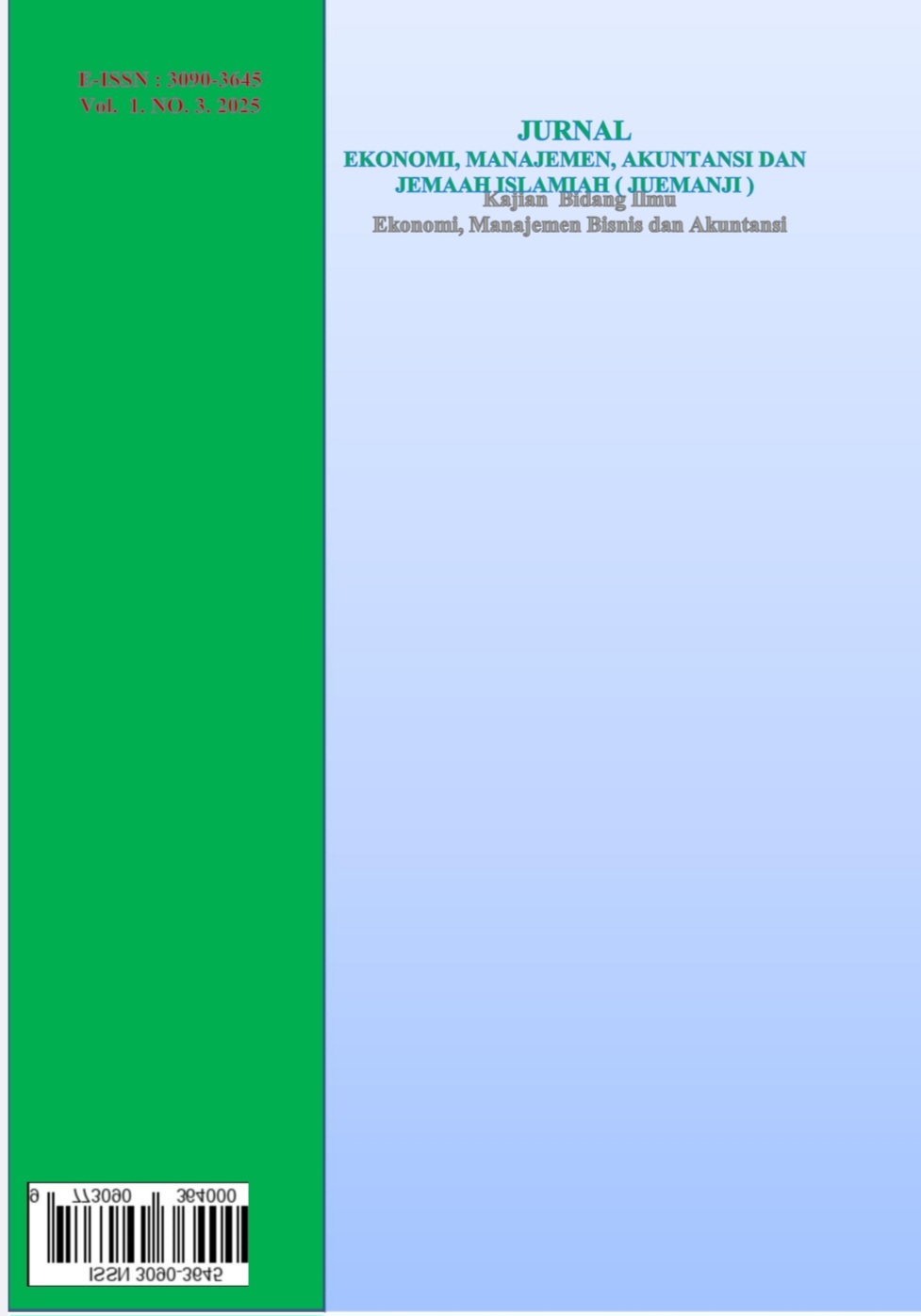 					View Vol. 1 No. 3 (2025): Oktober
				